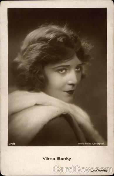 Portrait of Vilma Banky Actresses