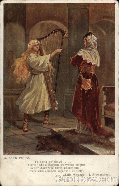 Woman with Harp A. Setkowicz Music