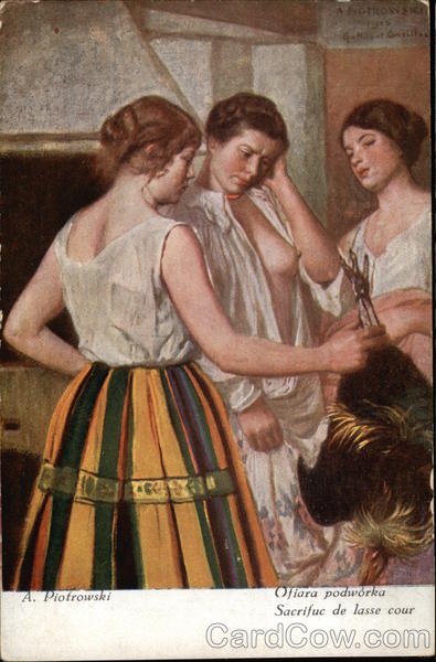 Sacrifice of the Barnyard - With Semi-Nude Women & Chicken