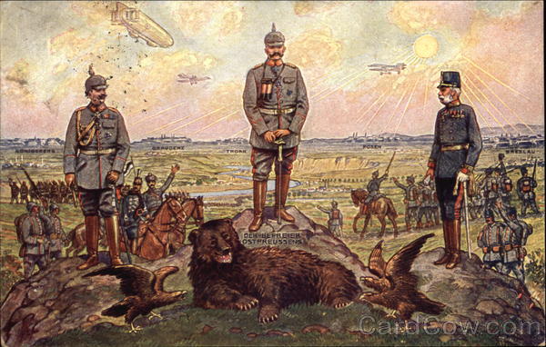 Three Preussien Military Leaders on Battlefield