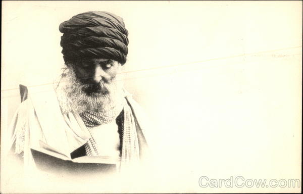 Bearded Man Dressed in Arab-style Clothing