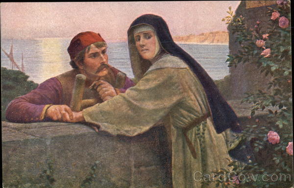 The Tender Promises - Nun & Man holding Hands Couples