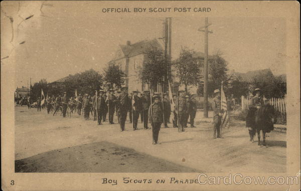 Boy Scouts on Parade - Official Boy Scout Post Card