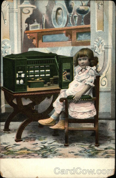 Young Girl at Desk Girls