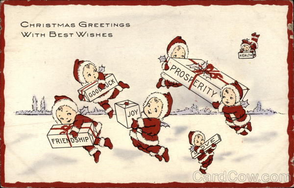 Christmas Greetings With Best Wishes Children