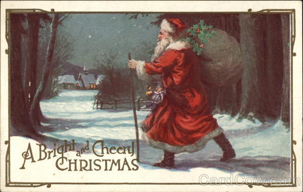 A Bright and Cheery Christmas Santa Claus