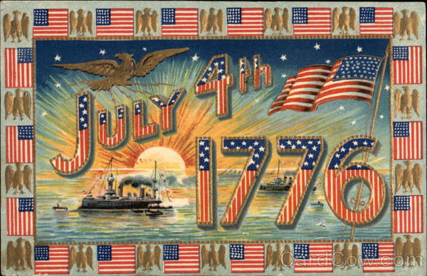 July 4th - 1717 - United States Flags & Eagle 4th of July