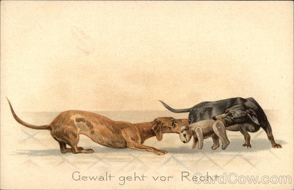 Gewalt geht vor Recht Dachshunds