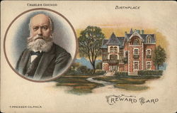 Reward Card, Charles Gounod Birthplace Postcard