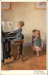 Der Virtuose by Ad. Hendschet Postcard