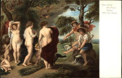 "The Judgement of Paris" - Nude Women, Children, & Shepards Postcard