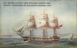 The British Convict Ship "Success" Postcard
