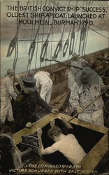 British Convict Ship "Success" Postcard