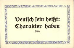 Johann Gottlieb Fichte Quote Postcard