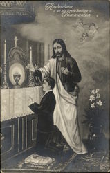"Souvenir of the First Holy Communion" Postcard