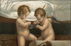 Two Cherubs at Bedside Two Cherubs at Bedside