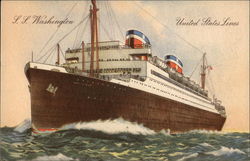 SS Washington Ship Postcard