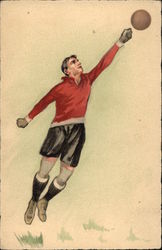 Soccer - Goalkeeper Postcard Postcard