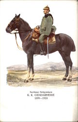 Berittener Feldgendarm, K.K. Gendarmerie 1899-1918 Postcard