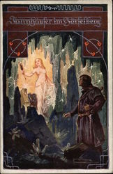 Woman in Cave of Crystals Postcard