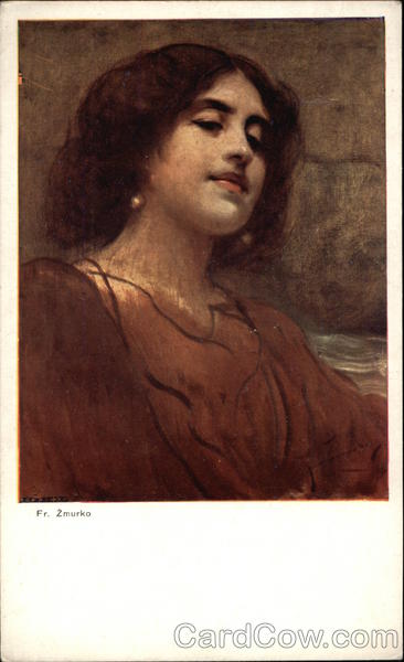 Painting of Polish Woman in Brown Women