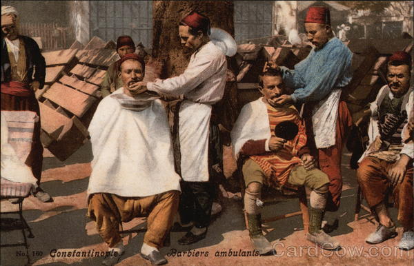 Street Barbers in Constantinople