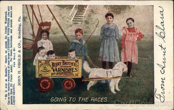 Berry Brothers Varnishes - Children & Dog Cart Advertising