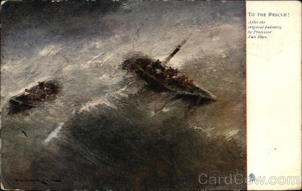 To the Rescue! After the Original Painting by Professor Van Hier