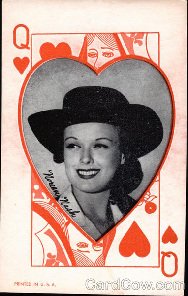 Photograph of Noreen Nash on Queen of Hearts Background