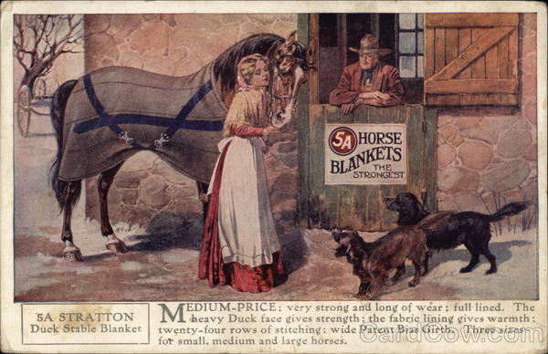 5A Stratton Duck Stable Blanket Advertising