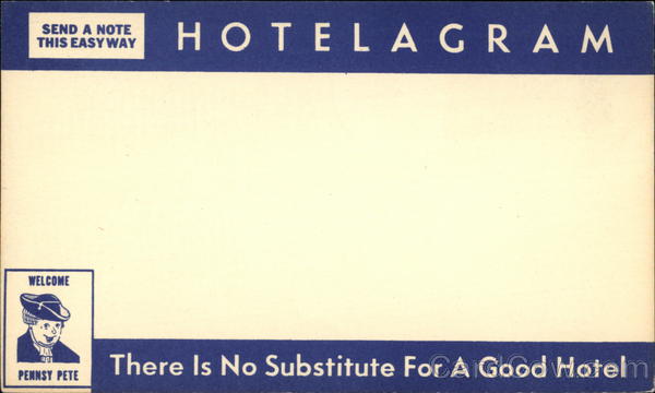Send a Note This Easy Way, Hotelagram Advertising