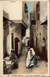 Tanger (Maroc) - Une Rue du Quartier Arabe Postcard Postcard