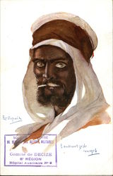 Man smoking a Cigarette Postcard