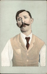 Man with mustache Postcard