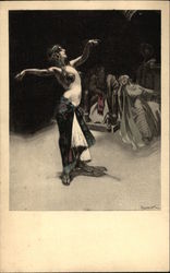 Belly Dancer Performing Dancing Postcard Postcard