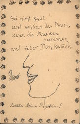 Mouth and a Bee Postcard