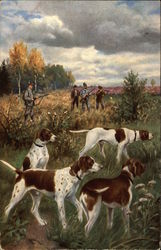 Hunting Scene with Four Pointer Dogs Hunting Scene with Four Pointer Dogs