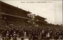 Paris - Les Tribunes au Champ de Courses D'Auteuil Postcard