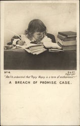 Am I to Understand that Popsy Wopsy is a Term of Endearment? A Breach of Promise Case Comic, Funny Postcard Postcard