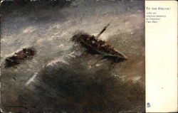 To the Rescue! After the Original Painting by Professor Van Hier Postcard