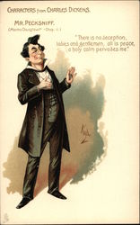 Mr Pecksniff, Character from Charles Dickens' Novel "Martin Chuzzlewit" Postcard Postcard