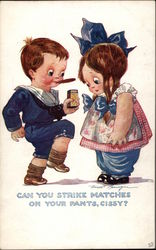 Can You Strike Matches on Your Pants, Cissy? Postcard