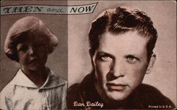 Dan Dailey - Then and Now Postcard