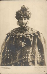 Woman in a fancy overcoat Postcard