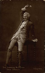 Photograph of Sir Charles Wyndham as Davy Garrick Postcard