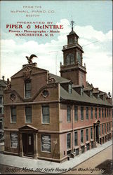 Old State House from Washington St - Piper & McIntire Pianos Postcard