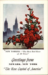 Greetings From The Rose Capital of America Flowers Postcard Postcard