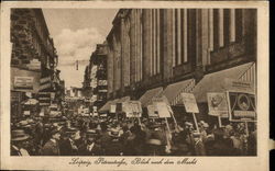 Businessmen Protesting in the Street Postcard
