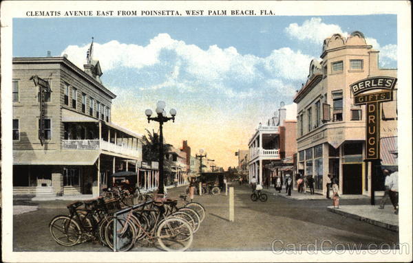 Clematis Avenue East From Poinsetta West Palm Beach Florida