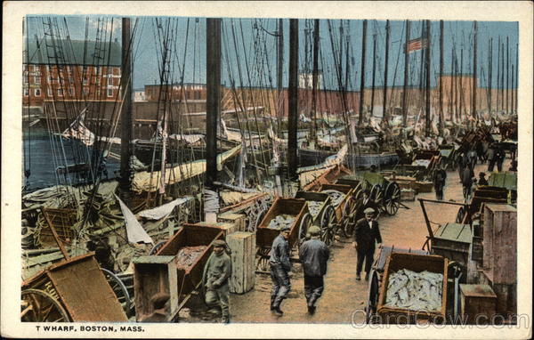 View of T Wharf Boston Massachusetts